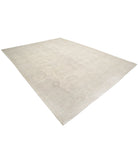 Oushak 9'11'' X 13'1'' Hand-Knotted Wool Rug 9'11'' x 13'1'' (298 X 393) / Ivory / Grey