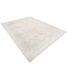 Oushak 8'1'' X 10'0'' Hand-Knotted Wool Rug 8'1'' x 10'0'' (243 X 300) / Ivory / Grey