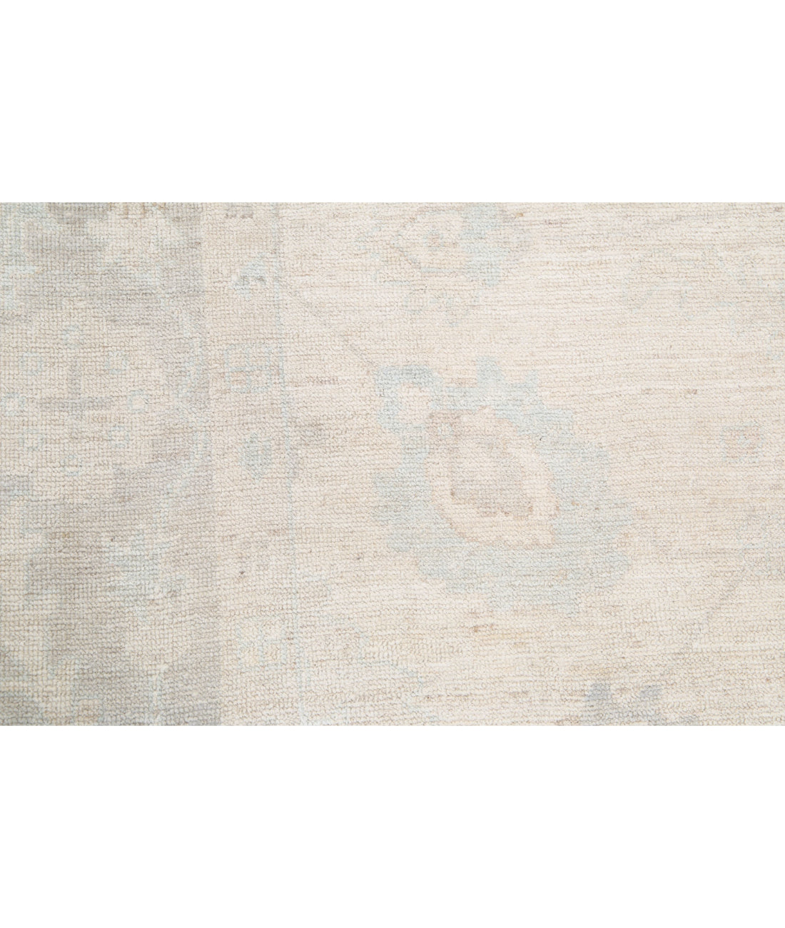 Oushak 8'1'' X 10'0'' Hand-Knotted Wool Rug 8'1'' x 10'0'' (243 X 300) / Ivory / Grey