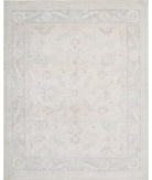 Oushak 8'1'' X 10'0'' Hand-Knotted Wool Rug 8'1'' x 10'0'' (243 X 300) / Ivory / Grey