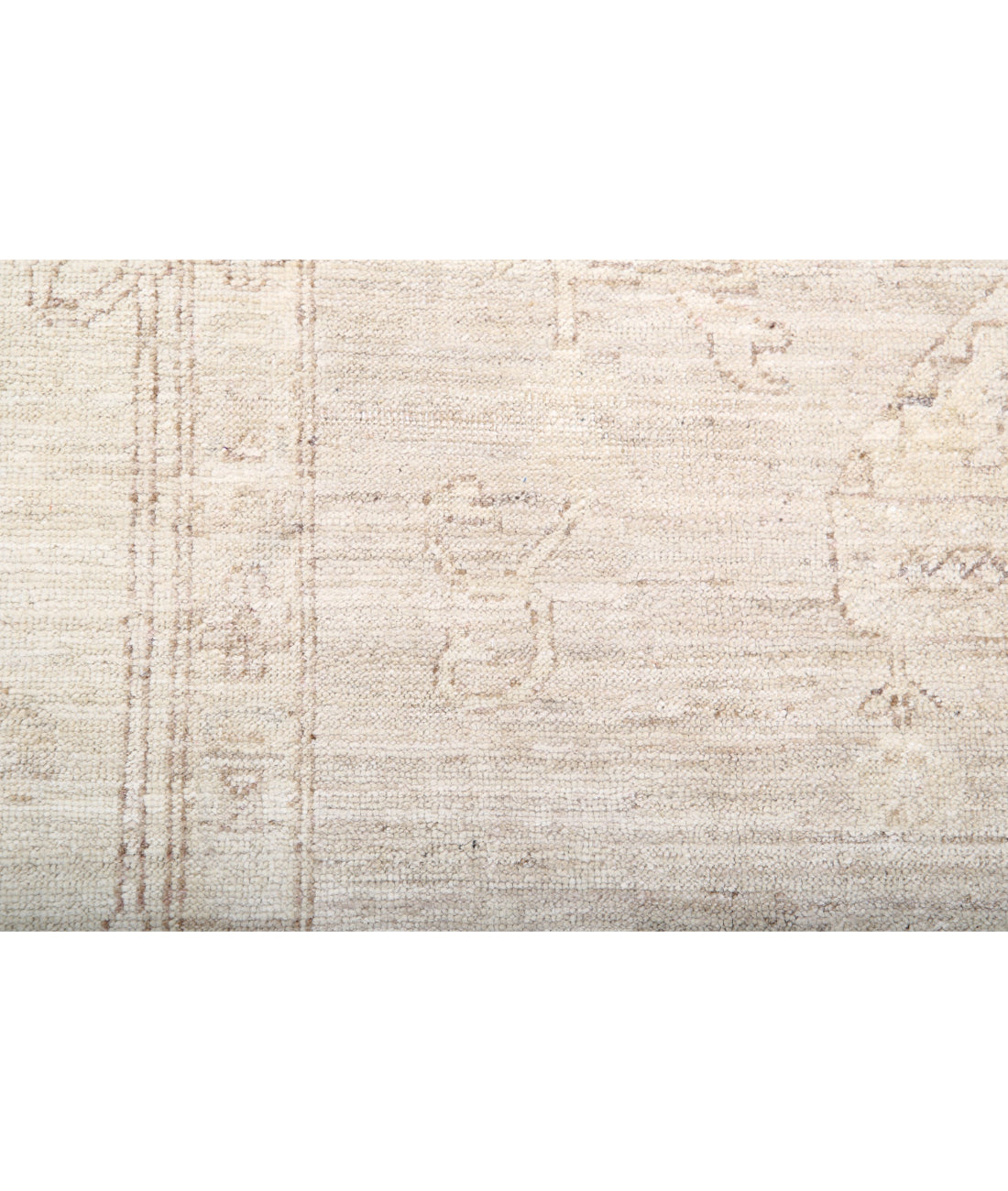 Oushak 8'0'' X 9'11'' Hand-Knotted Wool Rug 8'0'' x 9'11'' (240 X 298) / Ivory / Taupe