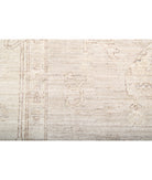 Oushak 8'0'' X 9'11'' Hand-Knotted Wool Rug 8'0'' x 9'11'' (240 X 298) / Ivory / Taupe