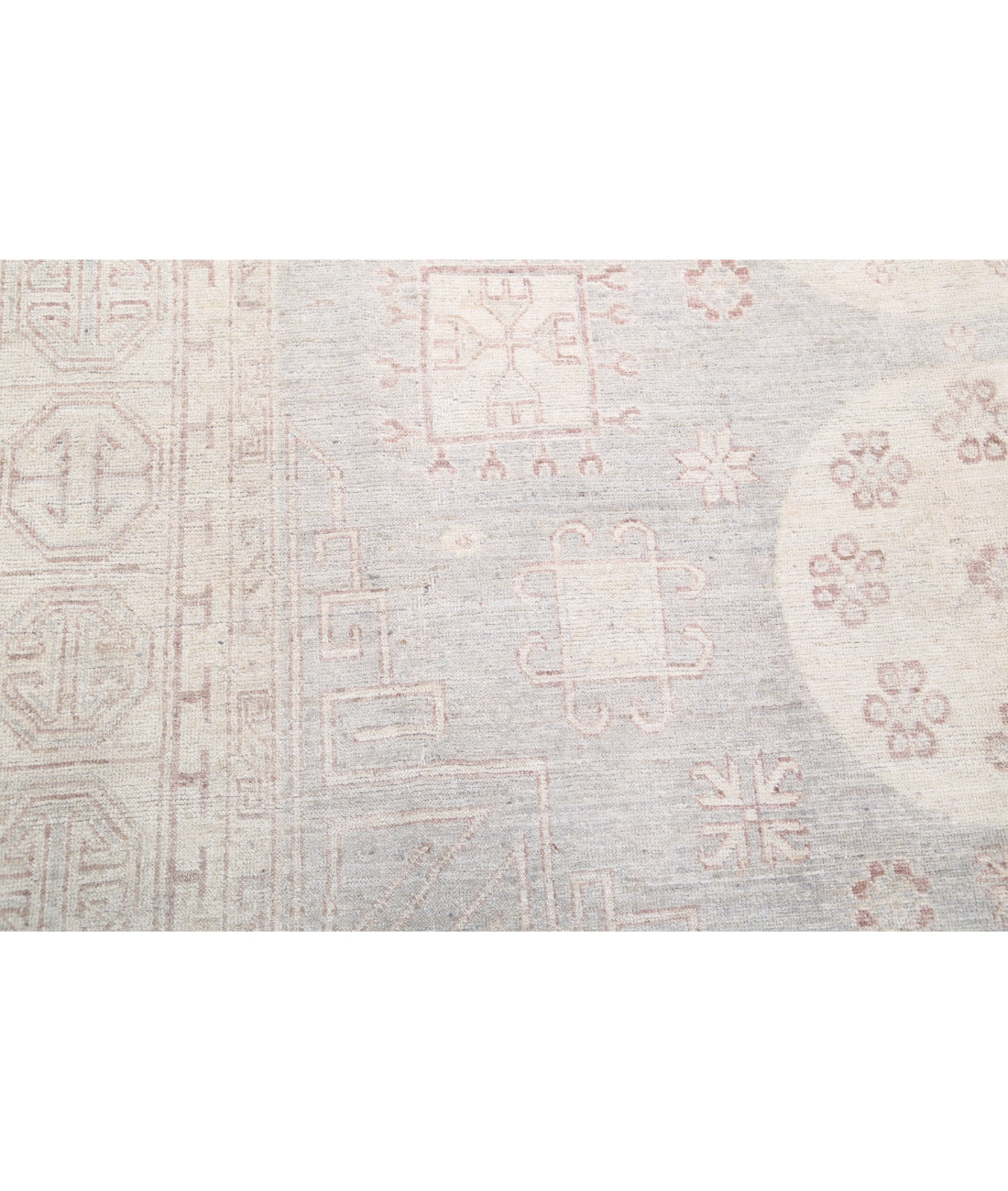 Oushak 8'0'' X 9'11'' Hand-Knotted Wool Rug 8'0'' x 9'11'' (240 X 298) / Ivory / Taupe