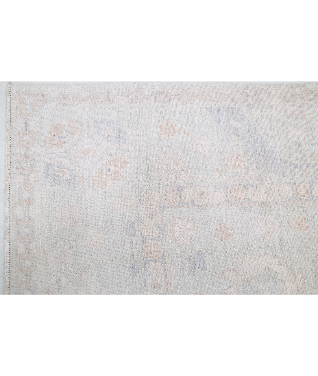 Oushak 7'11'' X 10'9'' Hand-Knotted Wool Rug 7'11'' x 10'9'' (238 X 323) / Ivory / Ivory