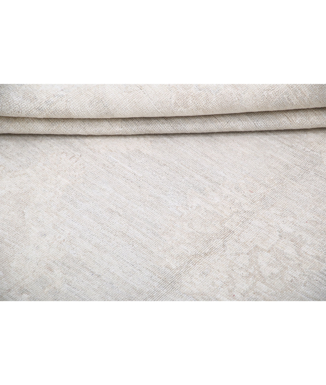 Oushak 7'10'' X 9'0'' Hand-Knotted Wool Rug 7'10'' x 9'0'' (235 X 270) / Grey / Ivory