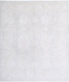 Oushak 7'10'' X 9'0'' Hand-Knotted Wool Rug 7'10'' x 9'0'' (235 X 270) / Grey / Ivory