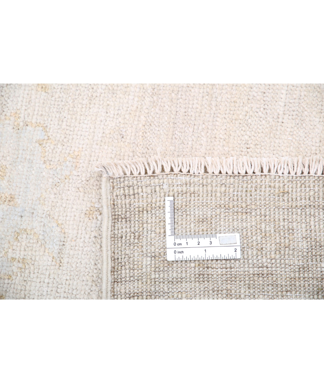 Oushak 8'8'' X 11'3'' Hand-Knotted Wool Rug 8'8'' x 11'3'' (260 X 338) / Taupe / Ivory