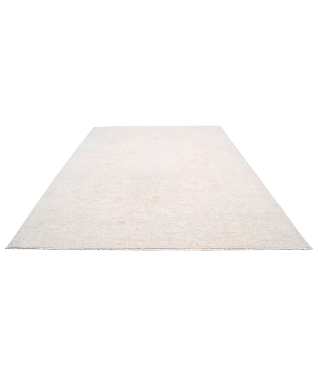 Oushak 8'8'' X 11'3'' Hand-Knotted Wool Rug 8'8'' x 11'3'' (260 X 338) / Taupe / Ivory