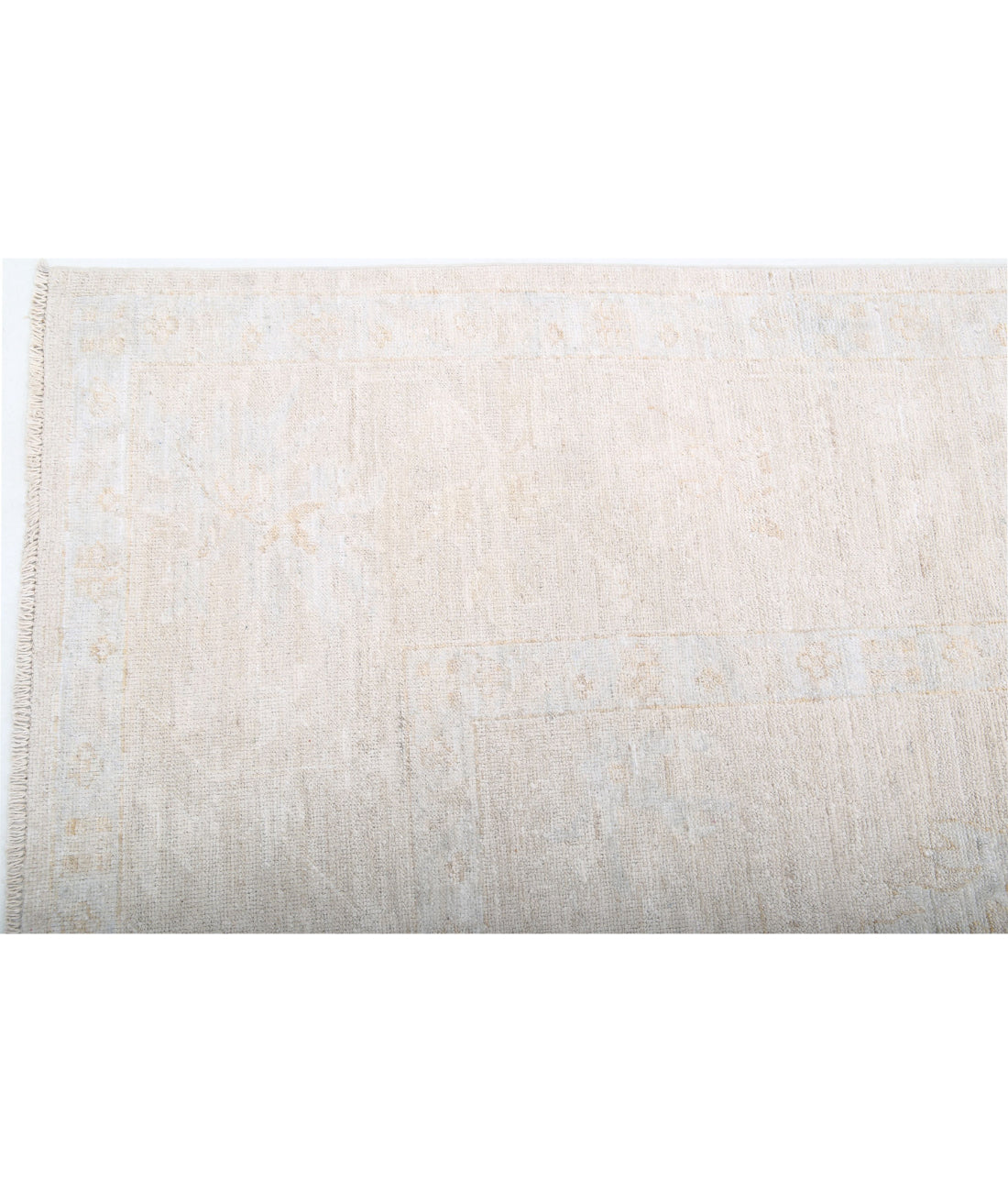 Oushak 8'8'' X 11'3'' Hand-Knotted Wool Rug 8'8'' x 11'3'' (260 X 338) / Taupe / Ivory