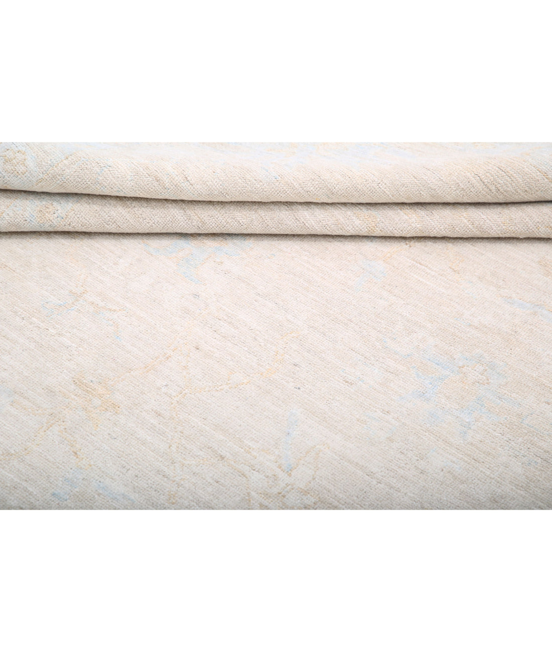 Oushak 8'8'' X 11'3'' Hand-Knotted Wool Rug 8'8'' x 11'3'' (260 X 338) / Taupe / Ivory