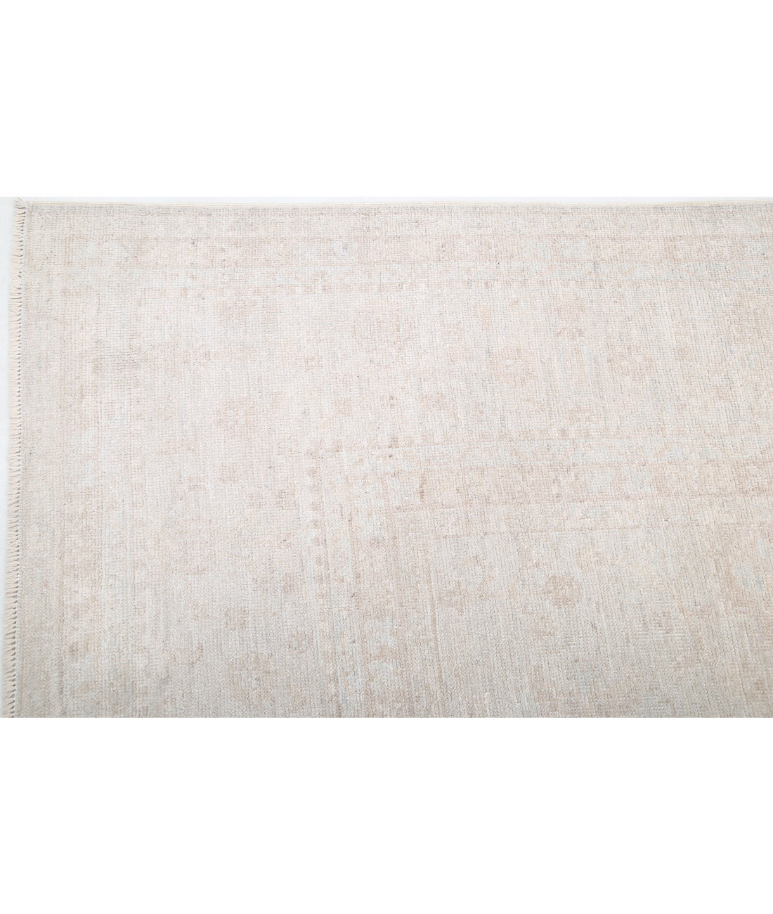 Oushak 9'2'' X 11'5'' Hand-Knotted Wool Rug 9'2'' x 11'5'' (275 X 343) / Ivory / Taupe