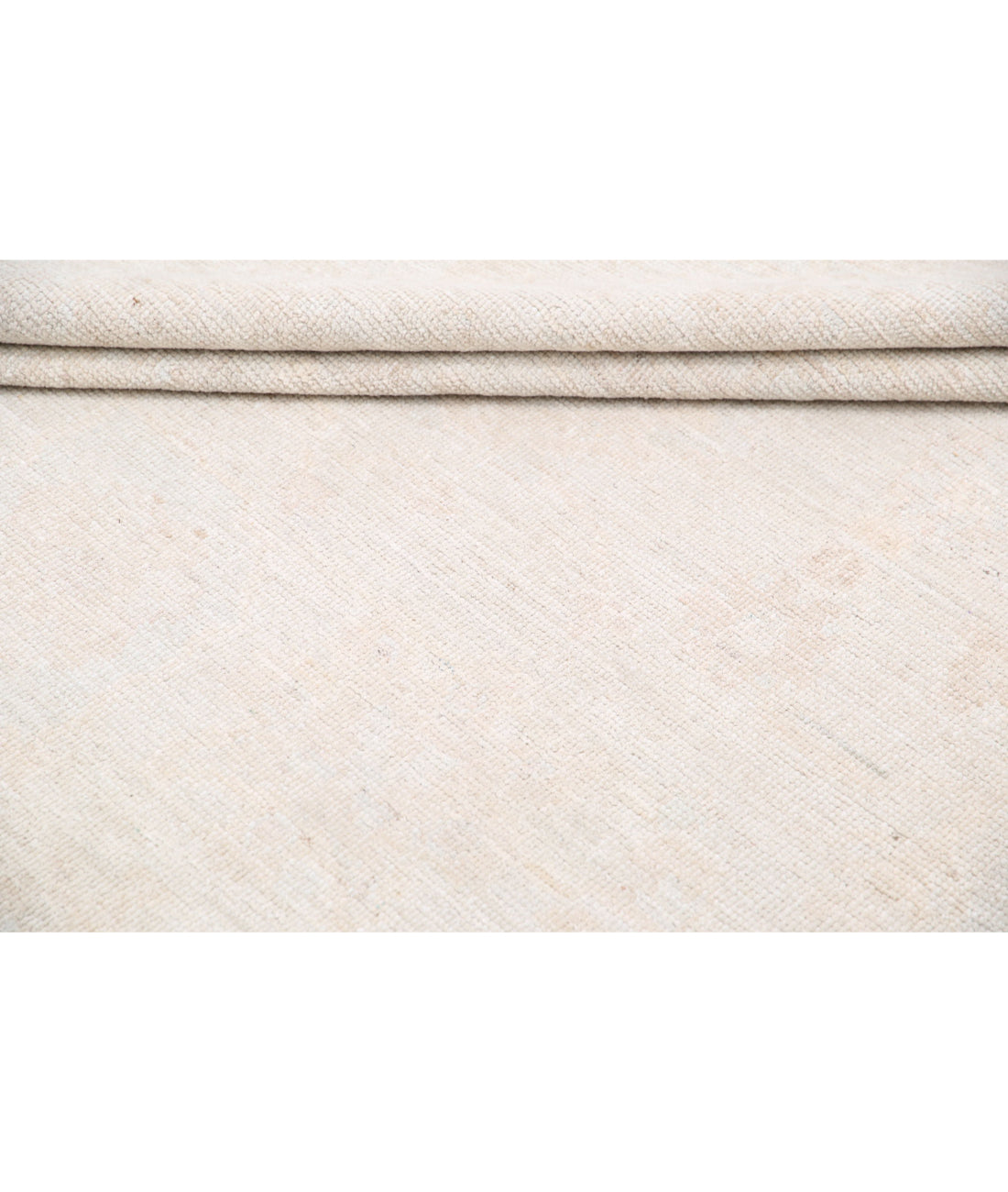 Oushak 9'2'' X 11'5'' Hand-Knotted Wool Rug 9'2'' x 11'5'' (275 X 343) / Ivory / Taupe