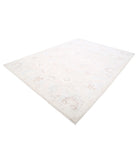 Oushak 8'8'' X 11'7'' Hand-Knotted Wool Rug 8'8'' x 11'7'' (260 X 348) / Ivory / Blue