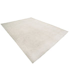 Oushak 9'1'' X 11'9'' Hand-Knotted Wool Rug 9'1'' x 11'9'' (273 X 353) / Grey / Ivory