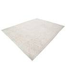 Oushak 9'1'' X 11'9'' Hand-Knotted Wool Rug 9'1'' x 11'9'' (273 X 353) / Grey / Ivory