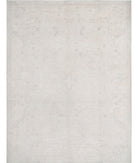 Oushak 9'1'' X 11'9'' Hand-Knotted Wool Rug 9'1'' x 11'9'' (273 X 353) / Grey / Ivory