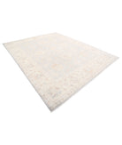 Oushak 9'0'' X 11'4'' Hand-Knotted Wool Rug 9'0'' x 11'4'' (270 X 340) / Grey / Ivory