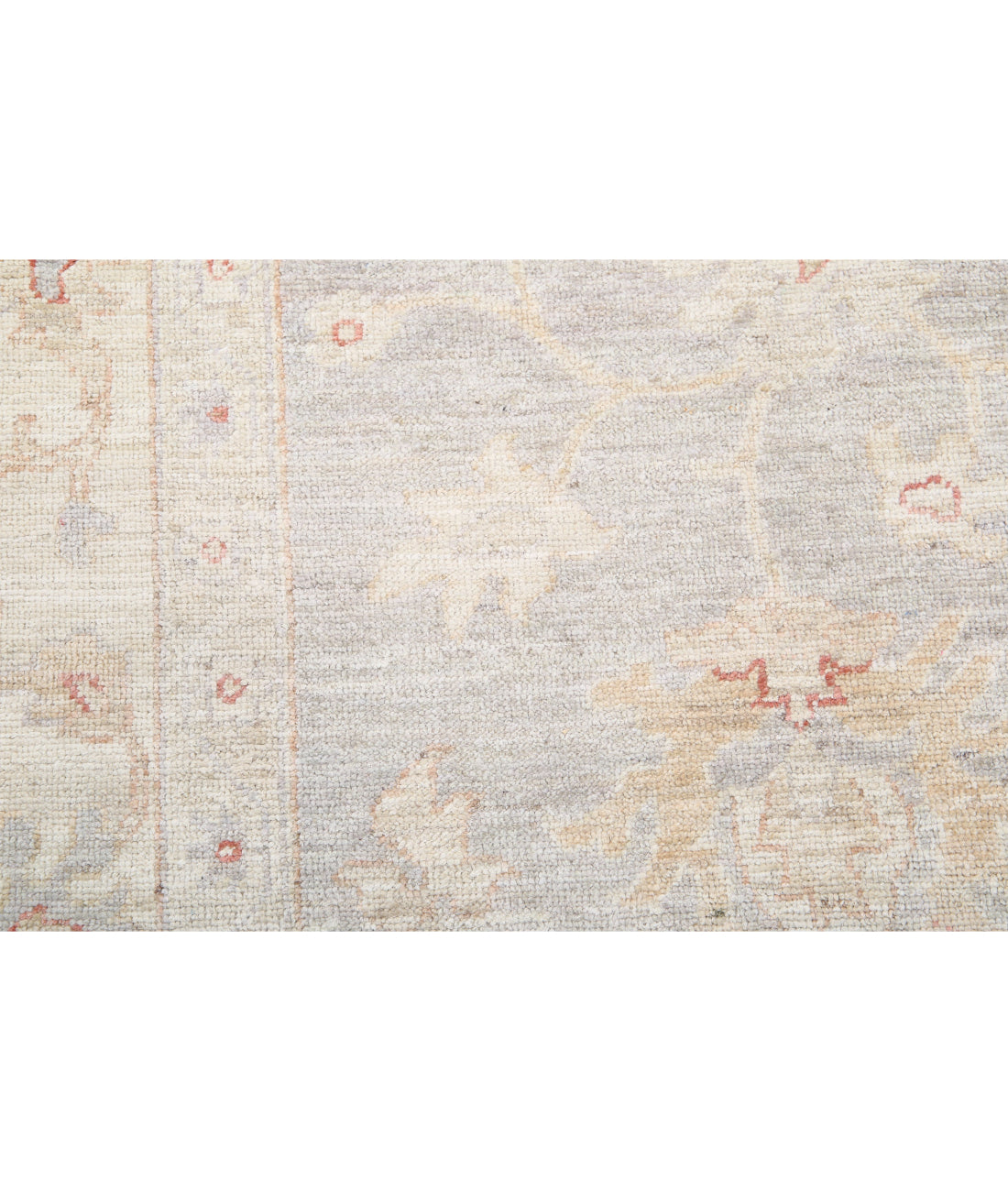 Oushak 9'0'' X 11'4'' Hand-Knotted Wool Rug 9'0'' x 11'4'' (270 X 340) / Grey / Ivory