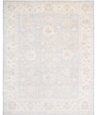 Oushak 9'0'' X 11'4'' Hand-Knotted Wool Rug 9'0'' x 11'4'' (270 X 340) / Grey / Ivory