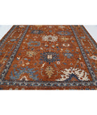 Oushak 10'6'' X 14'6'' Hand-Knotted Wool Rug 10'6'' x 14'6'' (315 X 435) / Rust / Blue