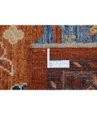 Oushak 10'6'' X 14'6'' Hand-Knotted Wool Rug 10'6'' x 14'6'' (315 X 435) / Rust / Blue