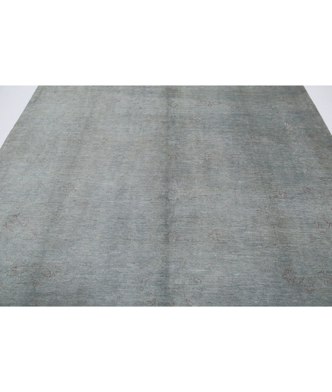 Overdye 7'11'' X 9'11'' Hand-Knotted Wool Rug 7'11'' x 9'11'' (238 X 298) / Grey / Grey