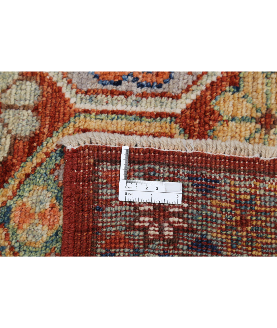 Oushak 10'2'' X 14'0'' Hand-Knotted Wool Rug 10'2'' x 14'0'' (305 X 420) / Rust / Blue