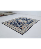 Oushak 9'2'' X 11'6'' Hand-Knotted Wool Rug 9'2'' x 11'6'' (275 X 345) / Blue / Ivory