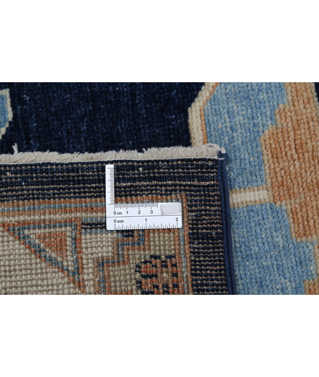 Oushak 9'2'' X 11'6'' Hand-Knotted Wool Rug 9'2'' x 11'6'' (275 X 345) / Blue / Ivory