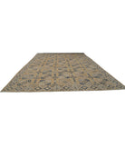 Oushak 12'10'' X 17'2'' Hand-Knotted Wool Rug 12'10'' x 17'2'' (385 X 515) / Gold / Blue