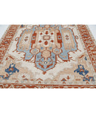 Oushak 8'3'' X 9'6'' Hand-Knotted Wool Rug 8'3'' x 9'6'' (248 X 285) / Ivory / Rust