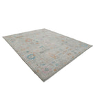 Oushak 8'5'' X 10'1'' Hand-Knotted Wool Rug 8'5'' x 10'1'' (253 X 303) / Grey / Ivory