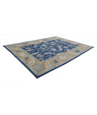 Oushak 9'11'' X 13'3'' Hand-Knotted Wool Rug 9'11'' x 13'3'' (298 X 398) / Blue / Taupe