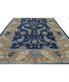 Oushak 9'11'' X 13'3'' Hand-Knotted Wool Rug 9'11'' x 13'3'' (298 X 398) / Blue / Taupe