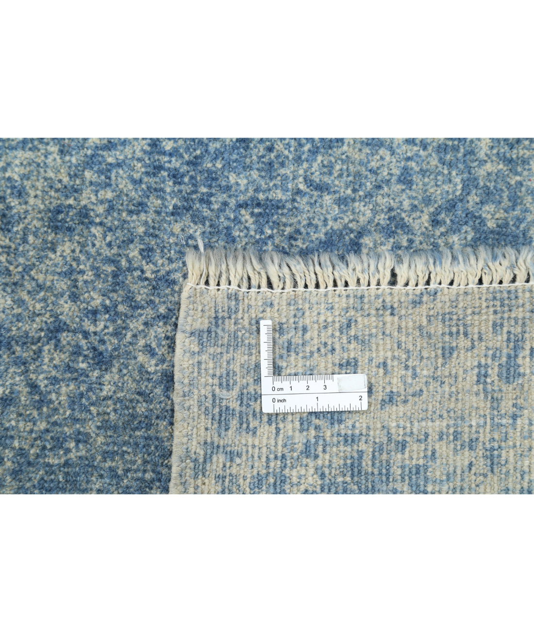 Overdye 10'2'' X 13'6'' Hand-Knotted Wool Rug 10'2'' x 13'6'' (305 X 405) / Grey / Blue