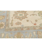 Oushak 10'10'' X 14'2'' Hand-Knotted Wool Rug 10'10'' x 14'2'' (325 X 425) / Beige / Blue