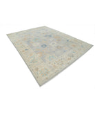 Oushak 8'10'' X 11'6'' Hand-Knotted Wool Rug 8'10'' x 11'6'' (265 X 345) / Grey / Ivory