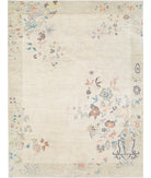 Chinese 8'11'' X 11'11'' Hand-Knotted Wool Rug 8'11'' x 11'11'' (268 X 358) / Gold / Ivory