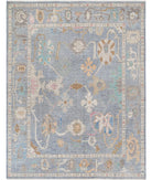 Oushak 7'10'' X 10'1'' Hand-Knotted Wool Rug 7'10'' x 10'1'' (235 X 303) / Grey / Grey