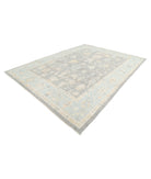 Oushak 9'9'' X 12'11'' Hand-Knotted Wool Rug 9'9'' x 12'11'' (293 X 388) / Ivory / Grey