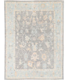 Oushak 9'9'' X 12'11'' Hand-Knotted Wool Rug 9'9'' x 12'11'' (293 X 388) / Ivory / Grey