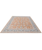 Oushak 8'3'' X 10'1'' Hand-Knotted Wool Rug 8'3'' x 10'1'' (248 X 303) / Orange / Blue