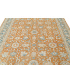 Oushak 8'3'' X 10'1'' Hand-Knotted Wool Rug 8'3'' x 10'1'' (248 X 303) / Orange / Blue