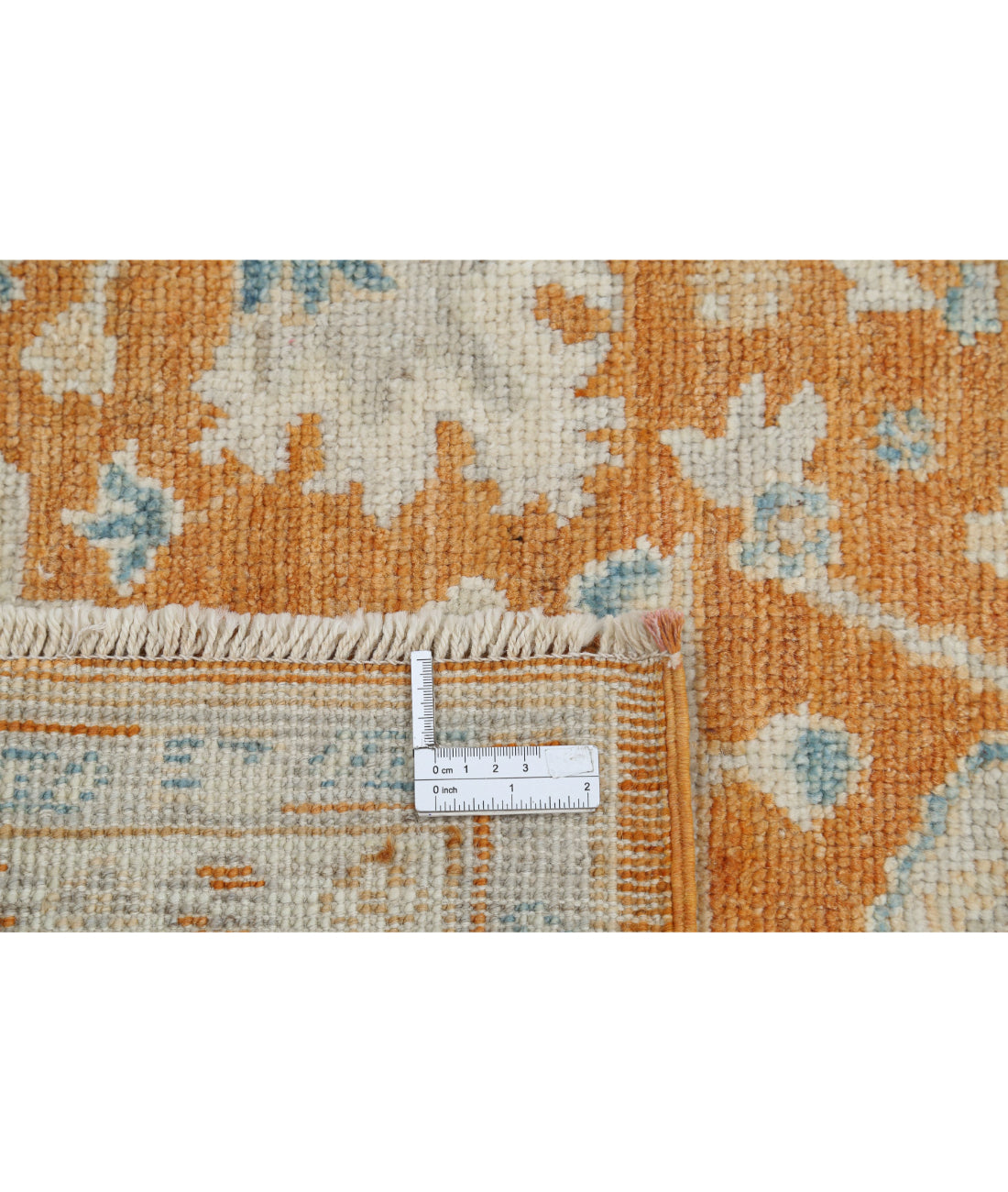 Oushak 8'3'' X 10'1'' Hand-Knotted Wool Rug 8'3'' x 10'1'' (248 X 303) / Orange / Blue