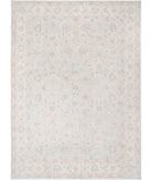 Oushak 12'9'' X 17'7'' Hand-Knotted Wool Rug 12'9'' x 17'7'' (383 X 528) / Grey / Ivory