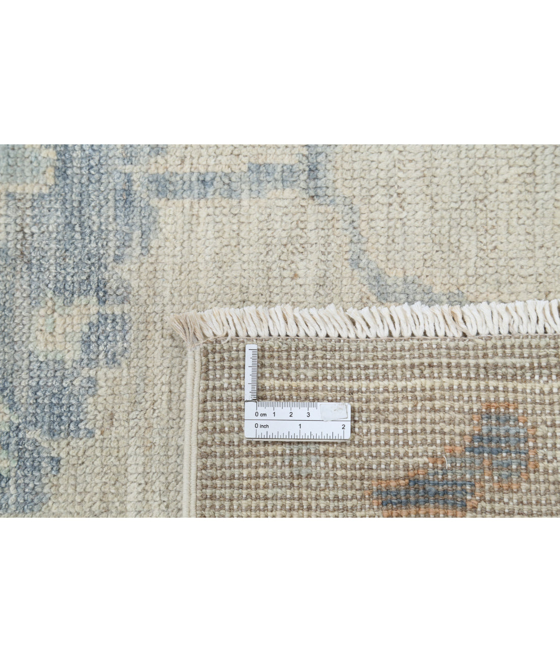 Oushak 9'3'' X 11'11'' Hand-Knotted Wool Rug 9'3'' x 11'11'' (278 X 358) / Grey / Blue