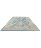 Oushak 9'10'' X 13'6'' Hand-Knotted Wool Rug 9'10'' x 13'6'' (295 X 405) / Blue / Grey