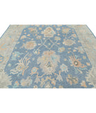 Oushak 9'10'' X 13'6'' Hand-Knotted Wool Rug 9'10'' x 13'6'' (295 X 405) / Blue / Grey