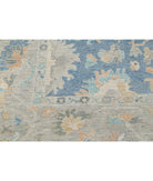 Oushak 9'10'' X 13'6'' Hand-Knotted Wool Rug 9'10'' x 13'6'' (295 X 405) / Blue / Grey