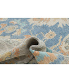 Oushak 9'10'' X 13'6'' Hand-Knotted Wool Rug 9'10'' x 13'6'' (295 X 405) / Blue / Grey